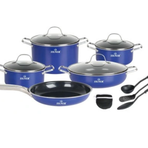 Σετ Μαγειρικά Σκεύη 14 τεμάχια Μπλε  ZL-8136 ZILNER