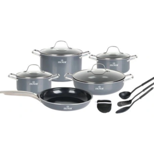 Σετ Μαγειρικά Σκεύη 14 τεμάχια Γκρι ZL-8137 ZILNER