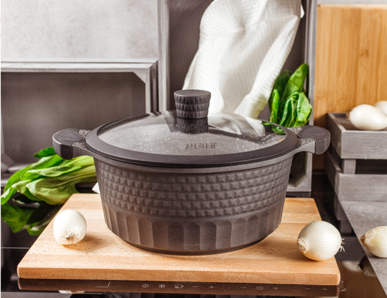 Σετ Μαγειρικά Σκεύη 11 Τεμαχίων Γκρι ZILNER ZL-8514 - Image 4