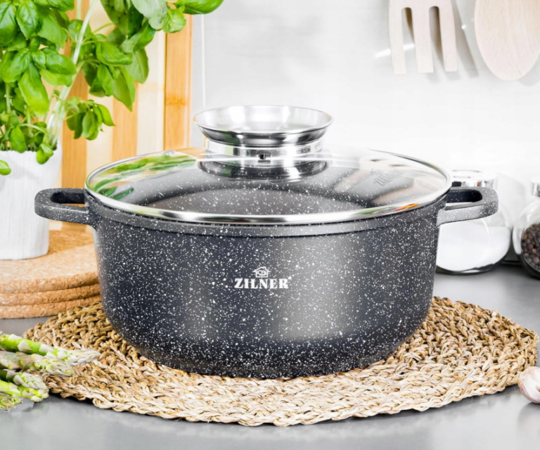 Σετ Μαγειρικά Σκεή - Κατσαρόλες 6 τεμάχια Μαύρο ZL-8915 ZILNER - Image 5