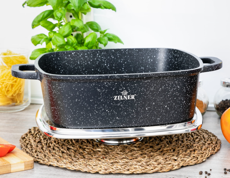 Τετράγωνη Γάστρα με Μαρμάρινη Αντικολλητική Επίστρωση 28cm ZILNER ZL-9012 - Image 2