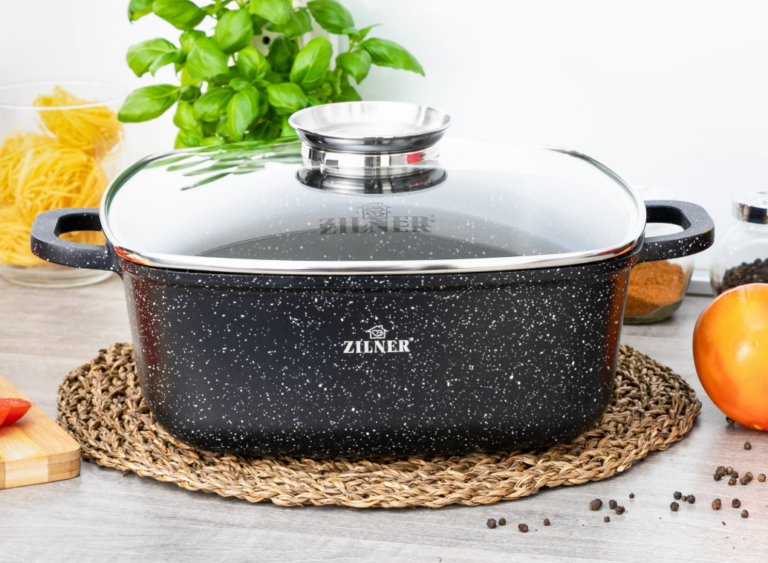 Τετράγωνη Γάστρα με Μαρμάρινη Αντικολλητική Επίστρωση 28cm ZILNER ZL-9012 - Image 3