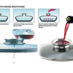 Κατσαρόλα με Κεραμική και Μαρμάρινη Επίστρωση με Καπάκι– 10.2L 32cm  ZL-9013 ZILNER - Image 3