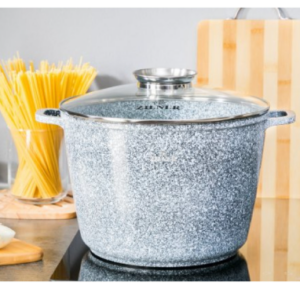 Κατσαρόλα με Κεραμική και Μαρμάρινη Επίστρωση με Καπάκι– 10.2L 32cm  ZL-9013 ZILNER