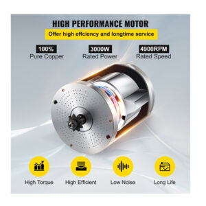 Ηλεκτρικός Κινητήρας Συνεχούς Ρεύματος Χωρίς Ψήκτρες 4900 RPM 72V 3000W VEVOR ZLDJWS3KW72VWZDKZV9 - Image 4