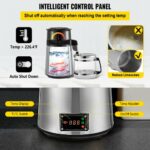 Αποστακτήρας Νερού VEVOR 750W 4L με Ρυθμιζόμενη Θερμοκρασία για Κουζίνα  ZLSJSC-3BXGLYSDWKV2 - Image 5