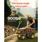 VEVOR Ατσάλινο Καρότσι Κήπου 900lb Βαρέως Τύπου με Ρόδες 10in ZXHYTCHH900L1UA7KV0 - Image 2