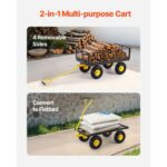 VEVOR Ατσάλινο Καρότσι Κήπου 900lb Βαρέως Τύπου με Ρόδες 10in ZXHYTCHH900L1UA7KV0 - Image 3