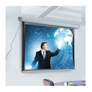 Οθόνη - Πανί Προβολής με Τηλεχειριστήριο 171 x 128 cm HOMCOM 001-004 - Image 6