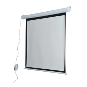 Οθόνη - Πανί Προβολής με Τηλεχειριστήριο 171 x 128 cm HOMCOM 001-004 - Image 8