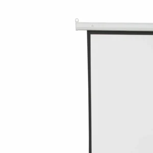 HOMCOM Μηχανοκίνητη, τυλιγμένη και ανασυρόμενη οθόνη προβολής 120 ιντσών Λευκή για προβολέα 001-006 - Image 6