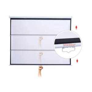 Χειροκίνητη Οθόνη - Πανί Προβολής 244 x 183 cm HOMCOM 001-010V01 - Image 7