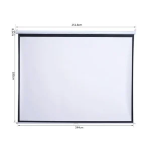 Χειροκίνητη Οθόνη - Πανί Προβολής 244 x 183 cm HOMCOM 001-010V01 - Image 8