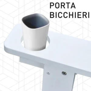 Outsunny Garden Chair Adirondack σε λευκό ξύλο 97x72,39x93 cm 01-0016 - Image 3