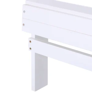 Outsunny Garden Chair Adirondack σε λευκό ξύλο 97x72,39x93 cm 01-0016 - Image 5