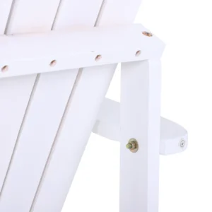 Outsunny Garden Chair Adirondack σε λευκό ξύλο 97x72,39x93 cm 01-0016 - Image 7