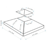 Outsunny Αντικατάσταση Στέγης για Double Roof Garden Gazebo 3x3m 01-0083 - Image 2