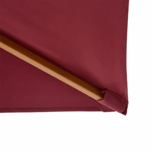 Outsunny Parasol in Wood, 2x3m, Bordeaux 01-0581 - Image 7
