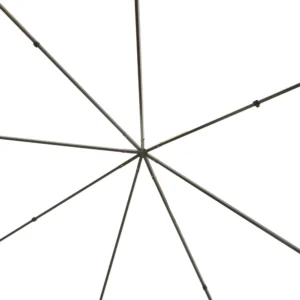 Outsunny Awning Gazebo White Metal 3x3m 01-0867 - Image 5