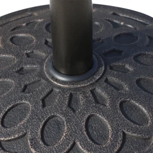 Outsunny Βάση ομπρέλας από ρητίνη 12kg Φ48,5x34cm για κοντάρια 38-48mm, Μπρονζέ 01-0898 - Image 7