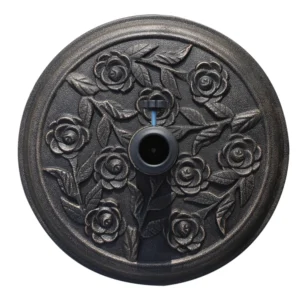 Outsunny Ομπρέλα Βάσης 9kg Ρητίνη με Μπρονζέ Φινίρισμα Φ45,5 x 31,5cm Μαύρο 01-0901 - Image 7