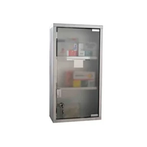 Μεταλλικό Ντουλάπι Φαρμακείου από Ανοξείδωτο Ατσάλι 48 x 25 x 12 cm HOMCOM 02-0546 - Image 2