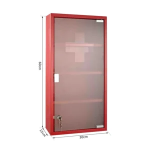 Μεταλλικό Ντουλάπι Φαρμακείου 60 x 30 x 12 cm HOMCOM 02-0547 - Image 4