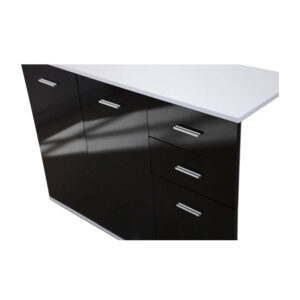 Ξύλινη Κονσόλα με 3 Ντουλάπια και 2 Συρτάρια 106 x 35 x 76 cm HOMCOM 02-0670 - Image 2