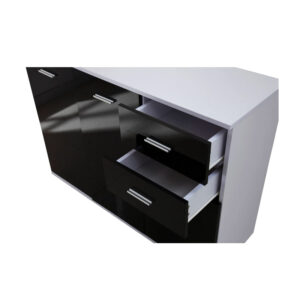 Ξύλινη Κονσόλα με 3 Ντουλάπια και 2 Συρτάρια 106 x 35 x 76 cm HOMCOM 02-0670 - Image 3