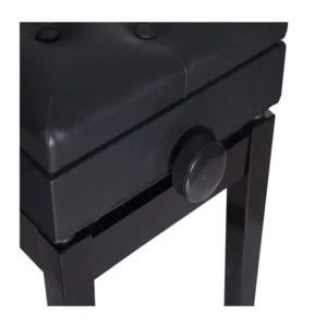 Ξύλινο Κάθισμα Πιάνου με Ρυθμιζόμενο Ύψος και Αποθηκευτικό Χώρο 54.5 x 33 x 48 - 58 cm HOMCOM 02-0710 - Image 5