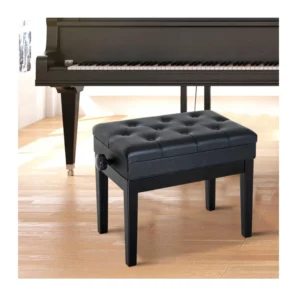 Ξύλινο Κάθισμα Πιάνου με Ρυθμιζόμενο Ύψος και Αποθηκευτικό Χώρο 54.5 x 33 x 48 - 58 cm HOMCOM 02-0710 - Image 9