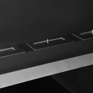 Επιτοίχιο τζάκι βιοαιθανόλης HomCom με 3 καυστήρες από ανοξείδωτο χάλυβα 1,5LT 110 x 63 x 16 cm 02-0759 - Image 6