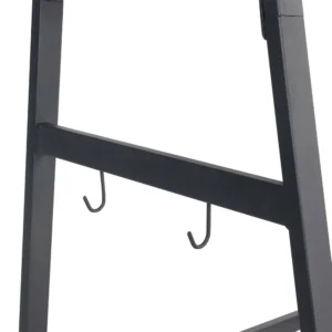 BAKAJI  Γραφείο Τραπέζι Υπολογιστή Ξύλο και Μέταλλο 90x60x150 Σπίτι Γραφείο Μαύρο  02011888 - Image 3