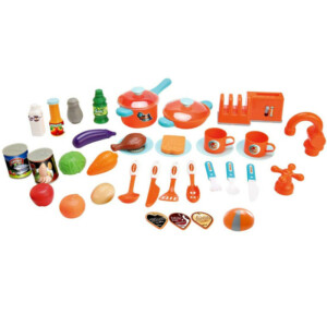 BAKAJI  Παιδική Κουζίνα Παιχνίδι με Φώτα και Ήχους 34 Αξεσουάρ Παιχνιδιού 87x78x29cm Γαλάζιο  02052871 - Image 4