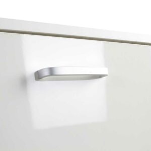 BAKAJI  Παπουτσοθήκη 3 Πόρτες Ράφια Διπλού Βάθους σε Ξύλο 59x22x105 εκ Λευκό Γυαλιστερό  02813468 - Image 3