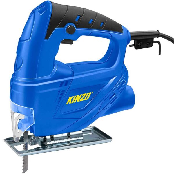 KINZO Εναλλακτικό Ηλεκτρικό Ξυλοκοπτικό 400W για Ξύλο και Μέταλλο με Απορροφητήρα και Λεπίδα 02814185