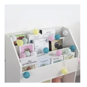 Ξύλινη Παιδική Βιβλιοθήκη με 5 Ράφια 72 x 31 x 79 cm Bakaji 02814205 - Image 2