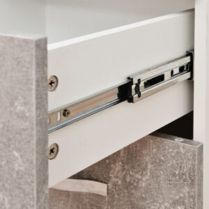 Shally Dogan  Συρταριέρα για Κουζίνα Κινητό Ντουλάπι 4 Συρτάρια Ξύλο Χρώμα Γκρι Τσιμέντο  02815096 - Image 3