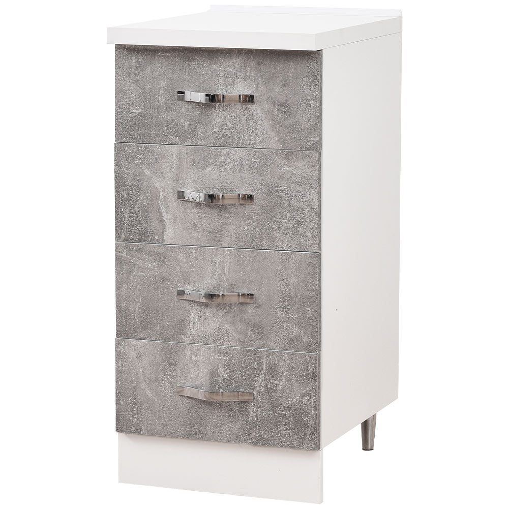 Shally Dogan Συρταριέρα για Κουζίνα Κινητό Ντουλάπι 4 Συρτάρια Ξύλο Χρώμα Γκρι Τσιμέντο 02815096 Shally Dogan Συρταριέρα για Κουζίνα Κινητό Ντουλάπι 4 Συρτάρια Ξύλο Χρώμα Γκρι Τσιμέντο 02815096