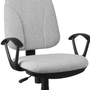 BAKAJI  Περιστρεφόμενη Καρέκλα Γραφείου με Ρόδες Υφασμάτινη Αναπνεύσιμη Γκρι  02832759 - Image 3