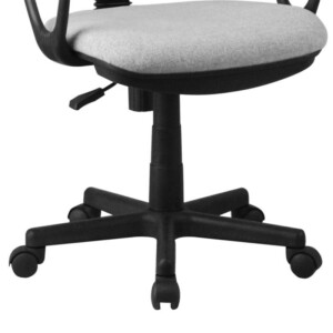 BAKAJI  Περιστρεφόμενη Καρέκλα Γραφείου με Ρόδες Υφασμάτινη Αναπνεύσιμη Γκρι  02832759 - Image 4