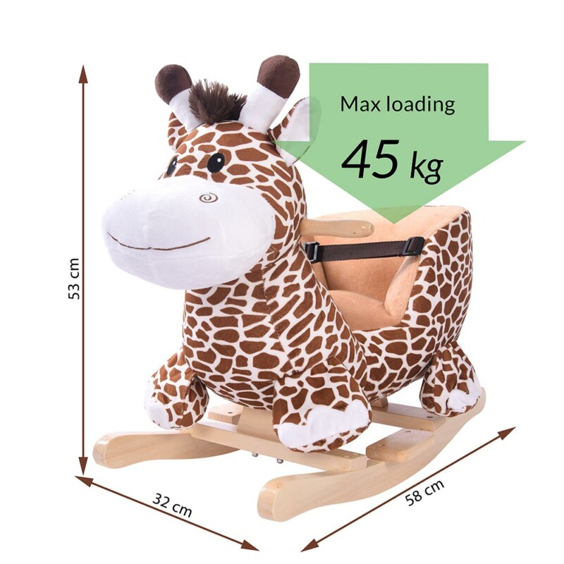 BAKAJI Καμηλοπάρδαλη Κουνιστό Παιχνίδι Λούτρινο για Παιδιά με Ηχητικά Εφέ 02832783 BAKAJI Καμηλοπάρδαλη Κουνιστό Παιχνίδι Λούτρινο για Παιδιά με Ηχητικά Εφέ 02832783