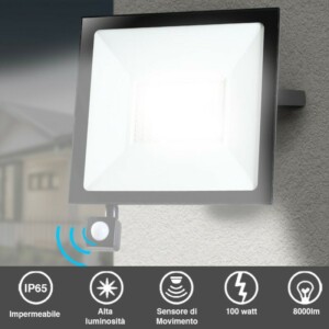 BAKAJI Φωτιστικό LED Εξωτερικού Χώρου με Αισθητήρα Κίνησης 02833085 - Image 2