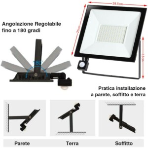 BAKAJI Φωτιστικό LED Εξωτερικού Χώρου με Αισθητήρα Κίνησης 02833085 - Image 3