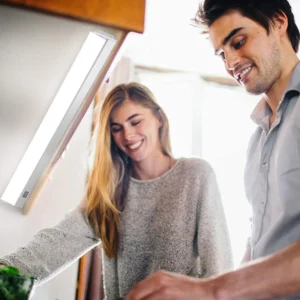 BAKAJI  Λάμπα Φωτιστικό Κάτω από Ντουλάπι 90 εκ. Έπιπλα Κουζίνας Ντουλάπα Μπάρα 90 LED σε Αλουμίνιο  02833774 - Image 4