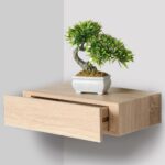 BAKAJI Επιτοίχιο Ξύλινο Ράφι MDF Δρυς με Συρτάρι 40x24x10cm 02835159 - Image 3