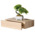 BAKAJI Επιτοίχιο Ξύλινο Ράφι MDF Δρυς με Συρτάρι 40x24x10cm 02835159 - Image 4