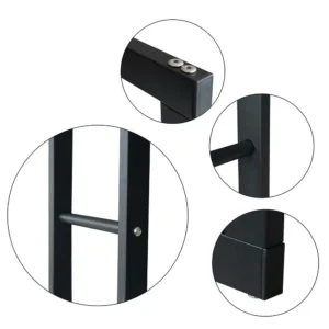 BAKAJI  Υποστήριξη Μεταλλικού Ξυλοφορέα Εσωτερικού Χώρου Ξυλοθήκη Τζάκι Σόμπα 100x40x25cm  02835836 - Image 4