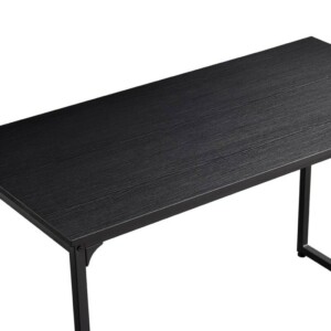 BAKAJI Γραφείο Τραπέζι Υπολογιστή Ξύλινο Μεταλλικό Οικία Γραφείο 120x60x74 Μαύρο 02838248 - Image 2