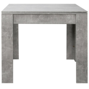 BAKAJI Τετράγωνο Τραπέζι Φαγητού 90x90 από Ξύλο Τσιμέντο Επεκτάσιμο με Άνοιγμα Βιβλίου 02839555